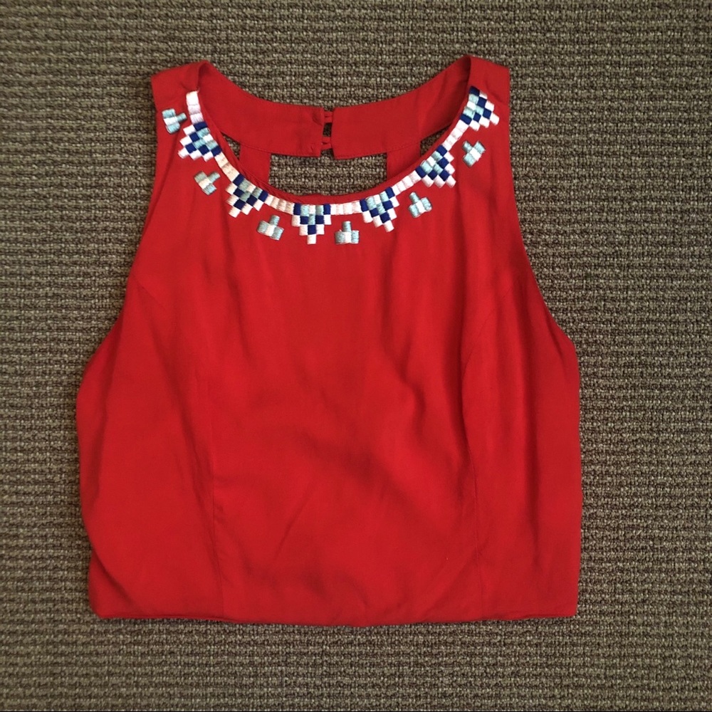 Red Crop Top